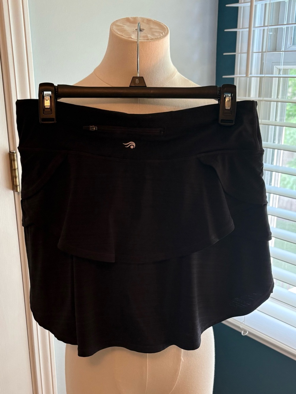 Ideology Black Tiered Ruffle Mini Skirt/Skort - Picture 2 of 7